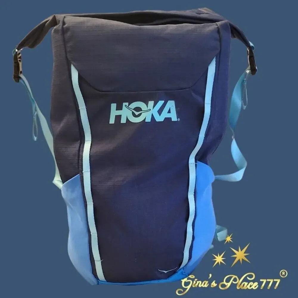 Hoka All Gender Large Logo Backpack Navy Blue